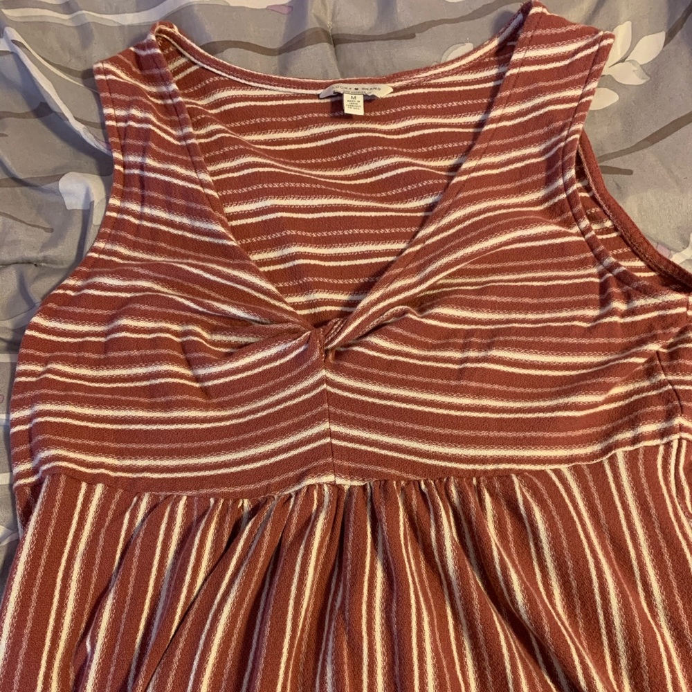 Lucky brand striped tank top size medium
